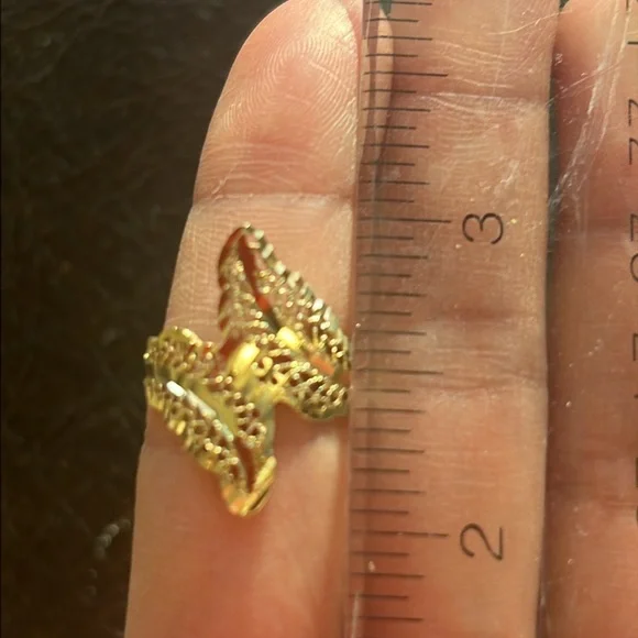 Vintagege 14k solid yellow gold ring mesh - Picture 8 of 9